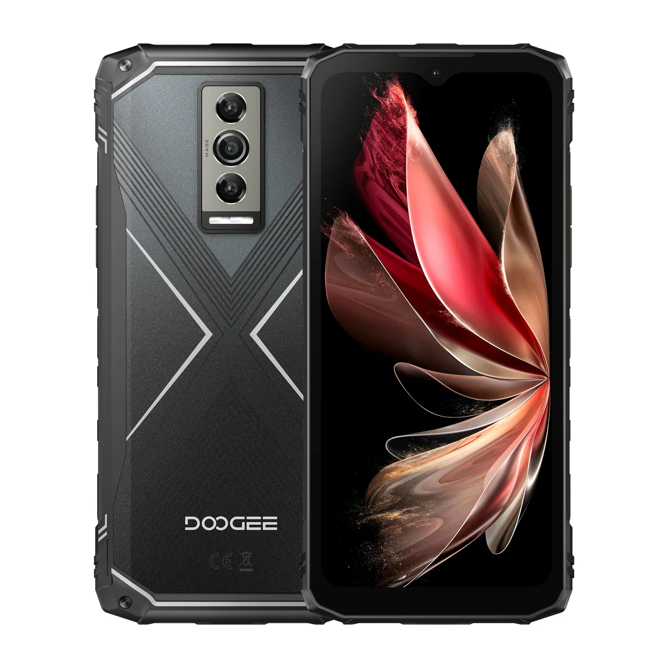 DOOGEE Blade 10 Pro 5150mAh Large battery 16GB RAM + 256GB ROM Android 14 Rugged Phone – Silver
