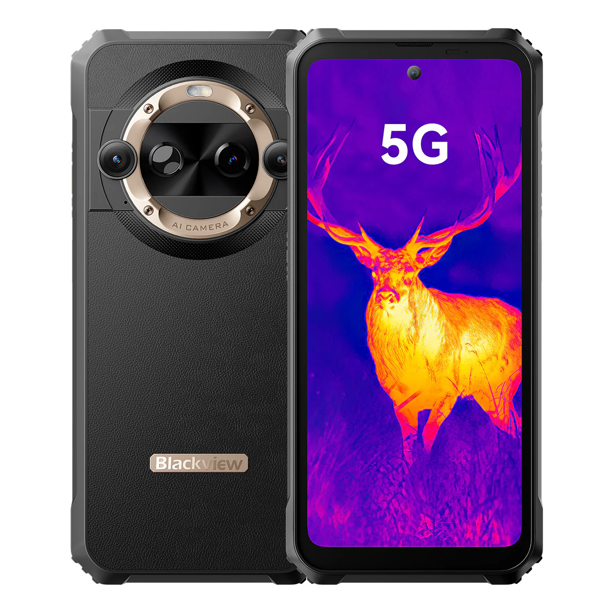 Blackview BL9000 Pro 5G 12+512GB FLIR® Lepton 3.5 Thermal lmaging Camera MyFLIR® Pro APP 6.78-inch Dimensity 8020 6nm Ruggedized Cellphone, Gold