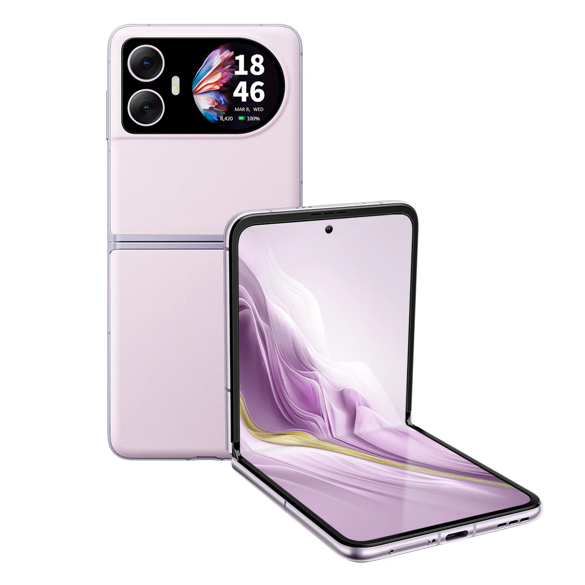 Blackview Hero 10 Flip 6.9-inch AMOLED Foldable Screen MediaTek Helio G99 12GB+256GB 108MP Camera 4G Smartphone, Purple