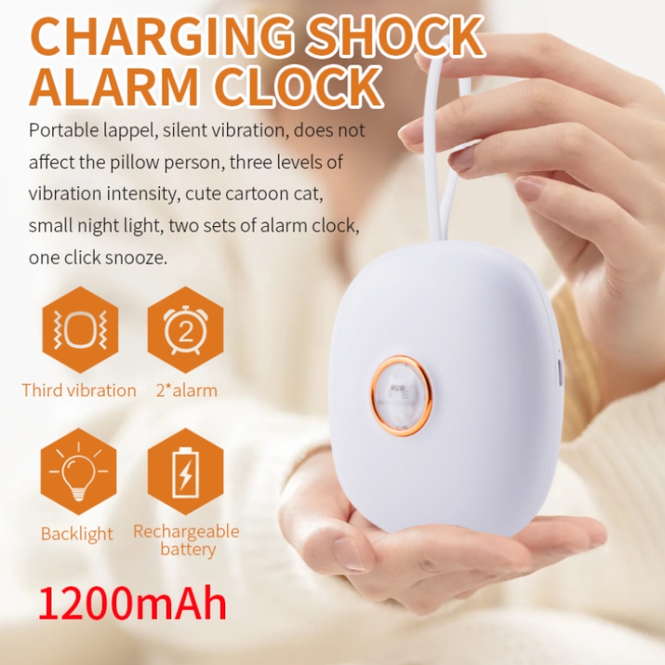 Silent Vibrating Alarm Clock with Multiple Functions for Hearing-impaired People