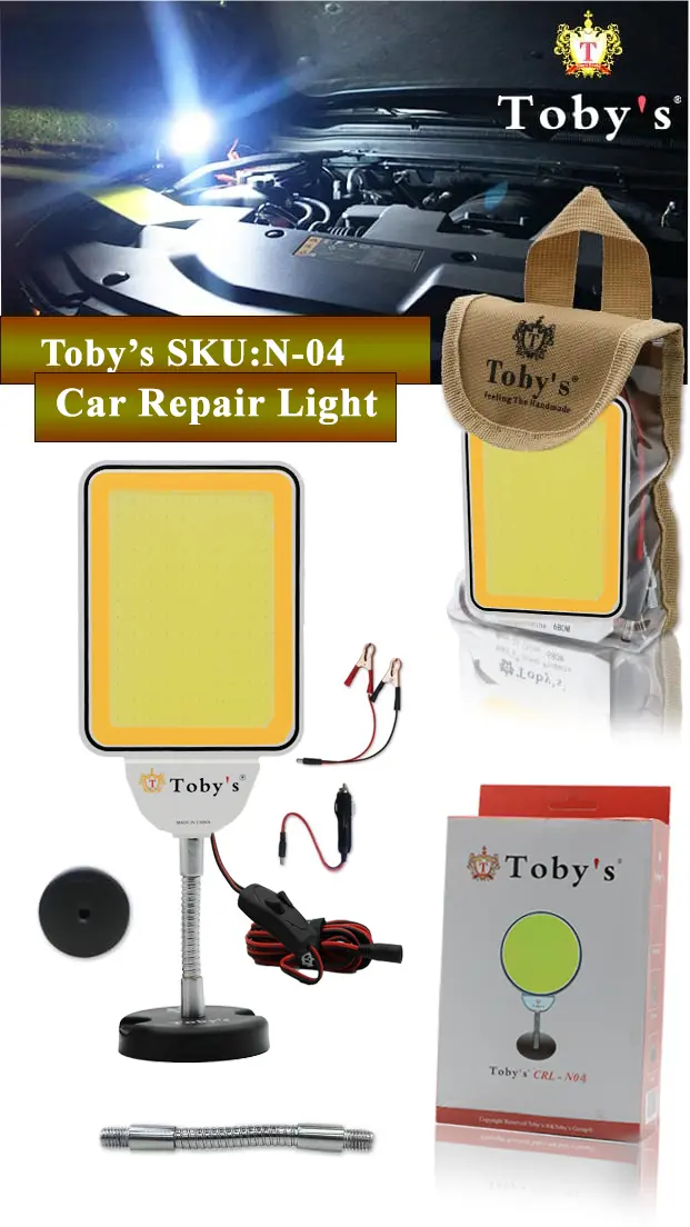 Toby's CRL N04 Multi-Functional Car Repair Light 12V Voltage Operating Light White & Yellow