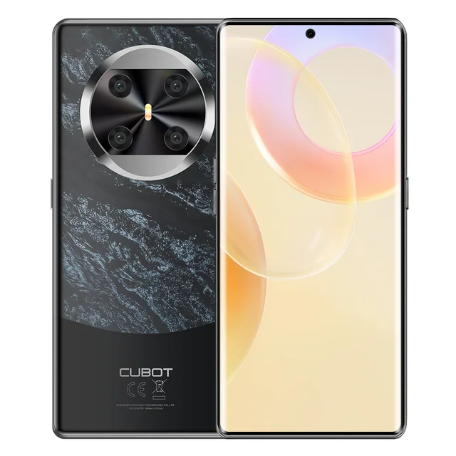 CUBOT X90, Smartphone Android 14, 6.67″ AMOLED Curved 120Hz Display, 32GB RAM(16+16), 256GB ROM, Helio G99, NFC, Black