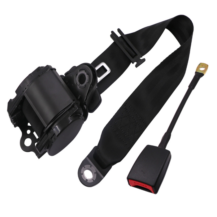 Universal 3-point Car Retrofit Seat Belt With Emergency Locking - Iron Bar Latch