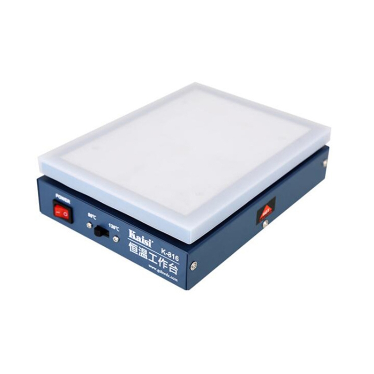 Kaisi K-816 Constant Temperature Heating Plate LCD Screen Open Separator Desoldering Station With Silicone Pad, US Plug - SP1985B, Kaisi K-816 EU Plug