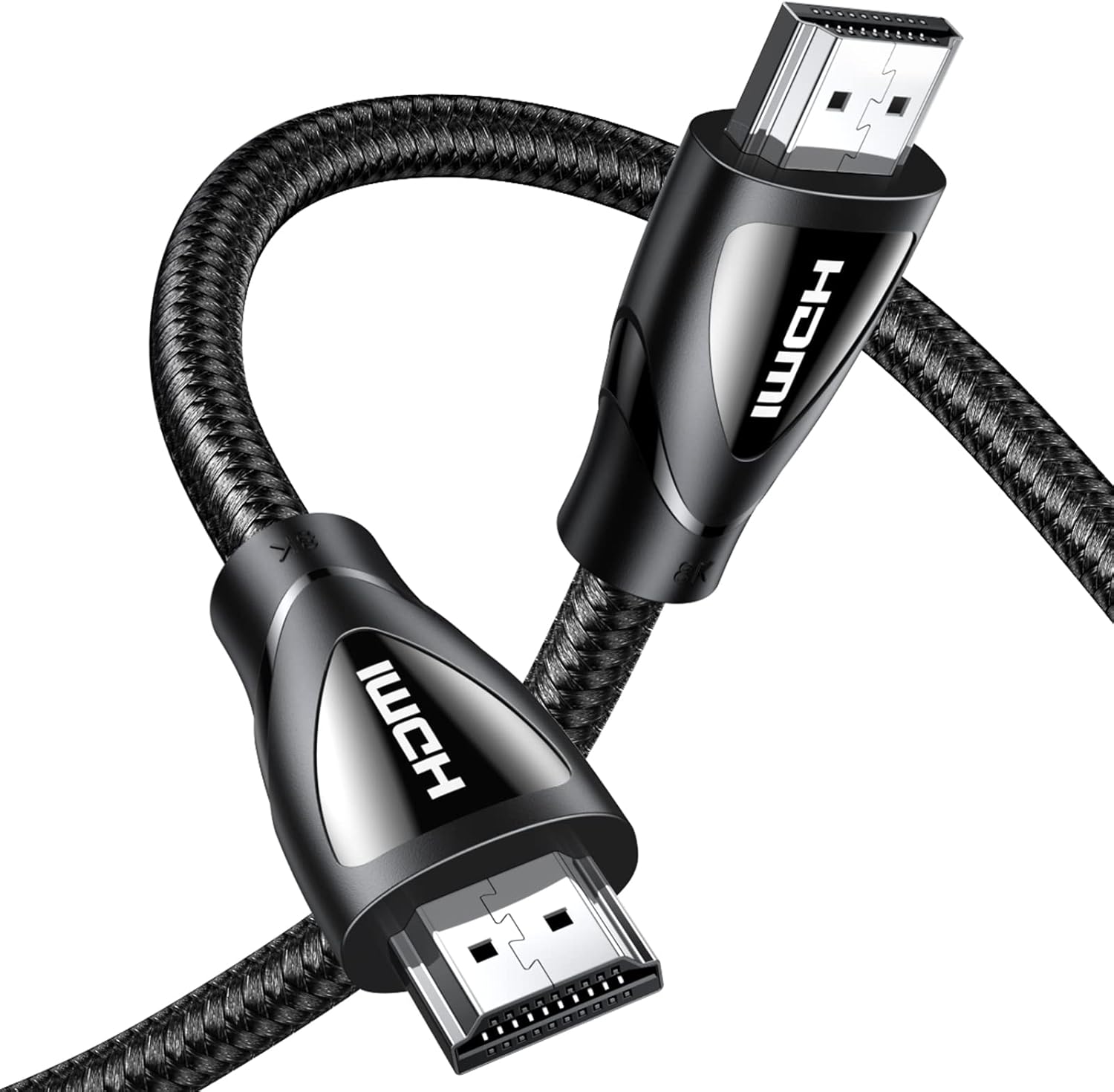 UGREEN 8K HDMI 2.1 Cable 2M (6.6FT),8K@60Hz,4K@240Hz/144Hz/120Hz HD Cable, HDR 10+/Dolby/eARC/3D/HDCP 2.3,Video Cord Compatible with MacBook Pro/Switch/PS5/PS4/Steam Deck/Xbox/Roku/HDTV/DVD/Projector