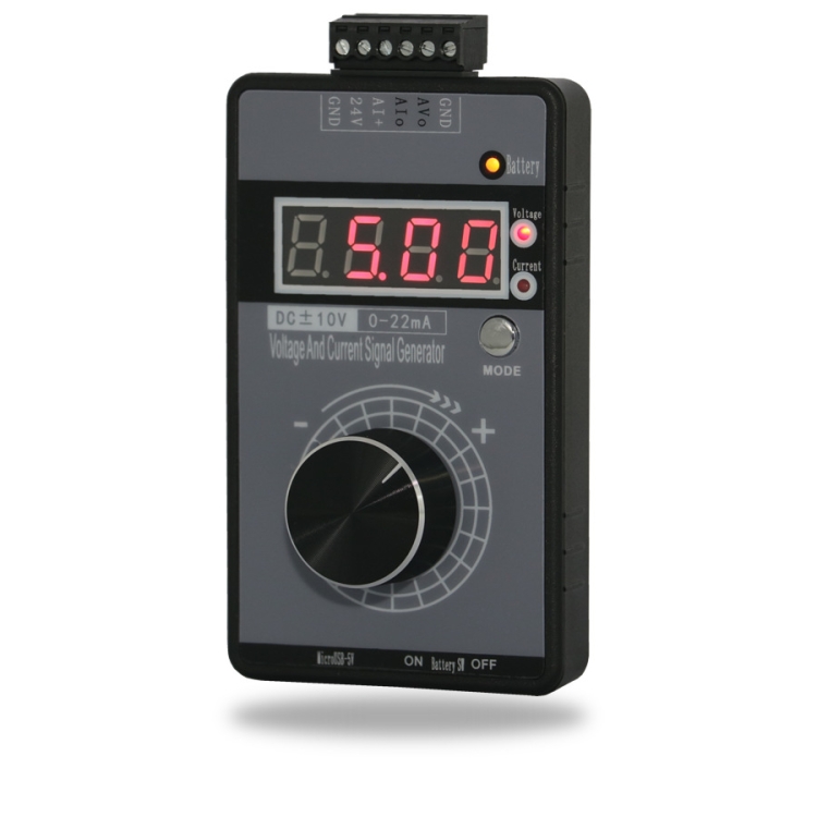 4-20mA 0-10V Signal Generator Adjustable Voltage Current Simulator, Built-in Battery