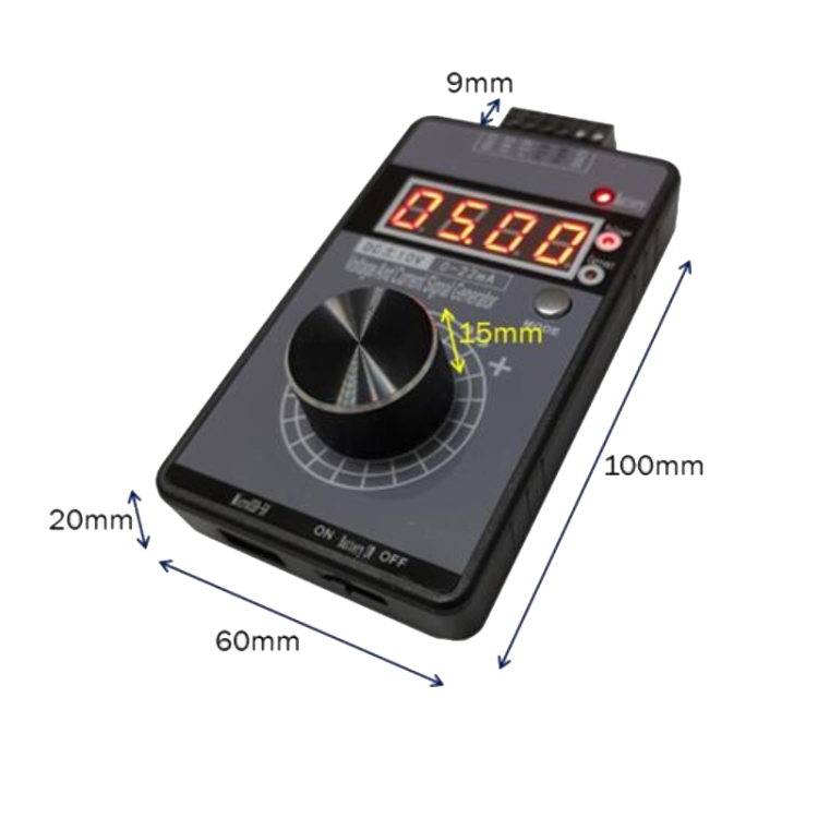 4-20mA 0-10V Signal Generator Adjustable Voltage Current Simulator, Built-in Battery