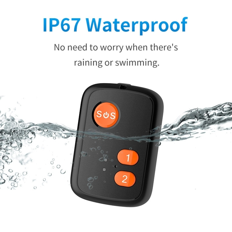 V51 B Style IP67 Waterproof 4G LTE 3G 2G GSM Elderly SOS Button Emergency Alarm GPS Tracker For North America/South America