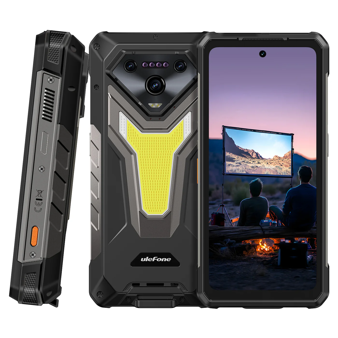 Ulefone Armor 34 Pro 5G AI Rugged Phone 25500mAh Up to 32GB+512GB Built-in Projector 120Hz 6.95" NFC Smartphone