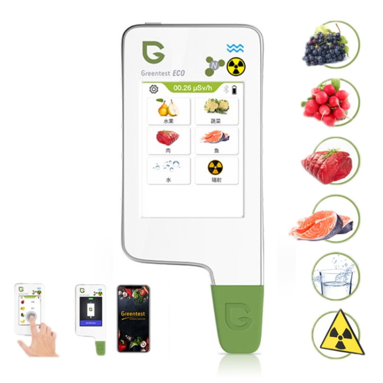 Greentest ECO6 Vegetable, Fruit, Meat Food Nitrate Water Quality Nuclear Radiation Environmental Detector, EU Plug - White