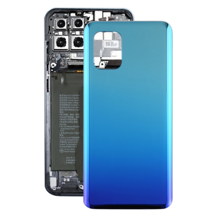 Glass Material Battery Back Cover for Xiaomi Mi 10 Lite 5G/Mi 10 Youth 5G - Blue