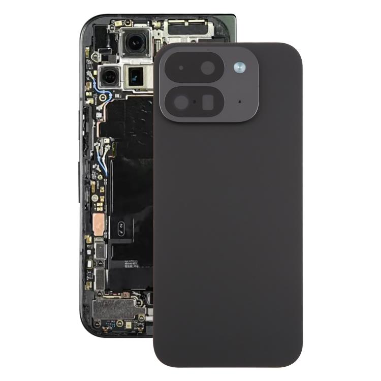 For Google Pixel 9 Pro Fold Original Back Cover with Camera Lens Cover, For Google Pixel 9 Pro Fold (Original) - Black