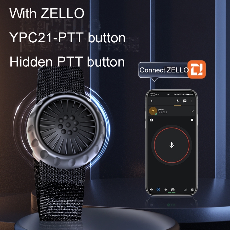 For ZELLO Wireless Bluetooth Push Button Car Riding Transmitter