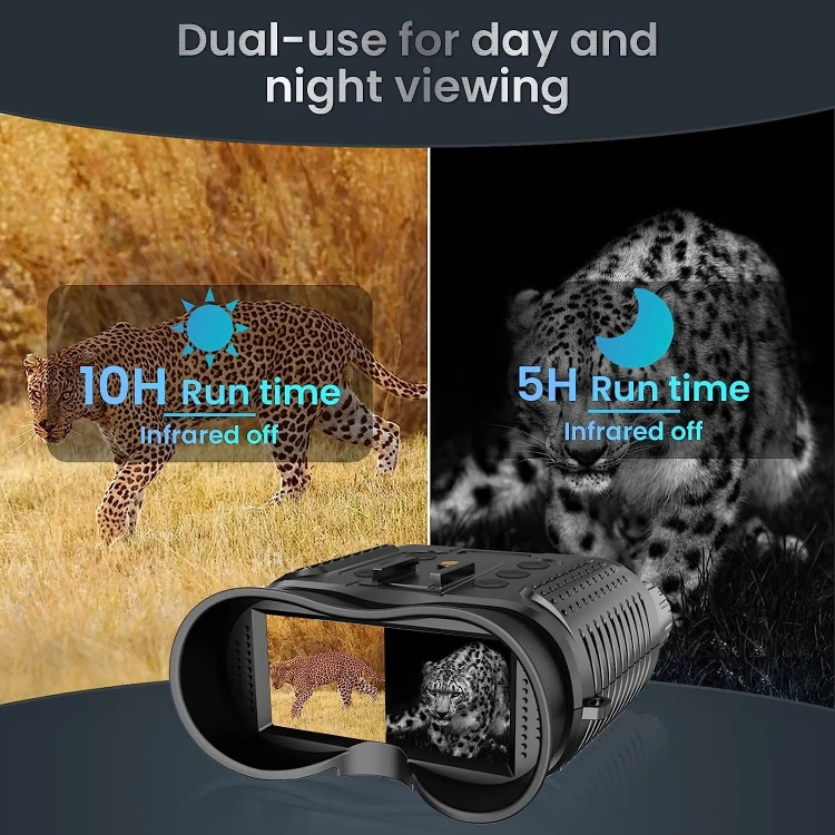 Head-Mounted Night Vision Device Binocular Digital 2.7 Inch Screen Outdoor Infrared Night Vision Telescope