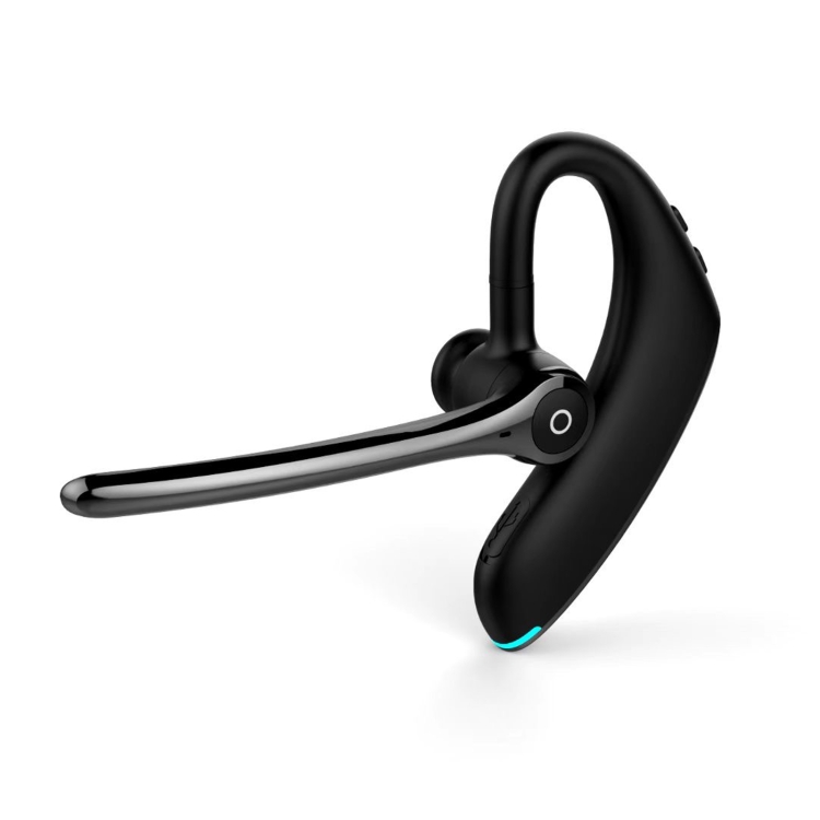 F910 Bluetooth 5.0 Hanging Ear Style Dual Mic Noise Reduction Bluetooth Earphone - Black