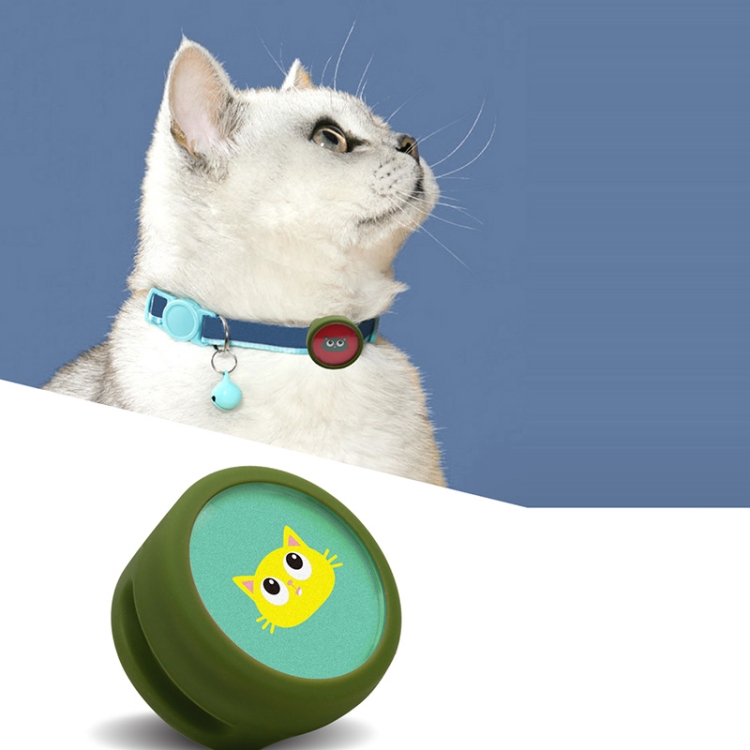 Cat Collar Shockproof Protective Case For AirTag - Red